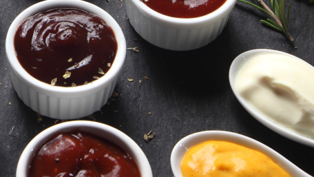 Sauces and Condiments on a Marble Background - Foodservice and Retail - AAK