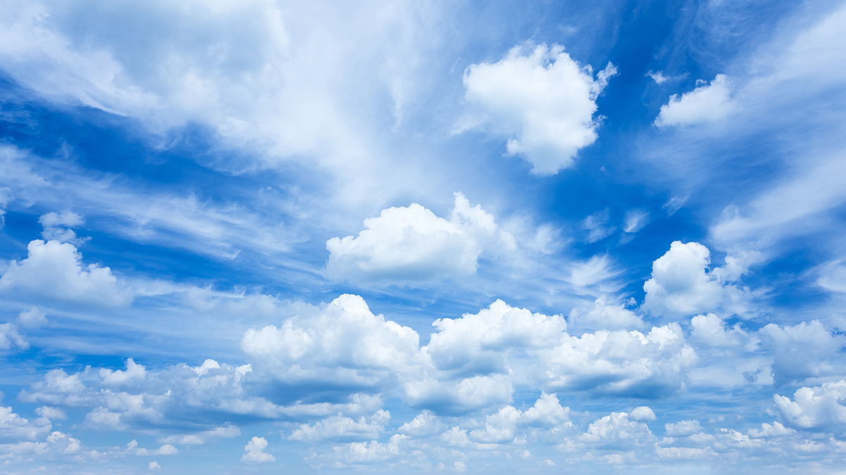 blue sky with white clouds