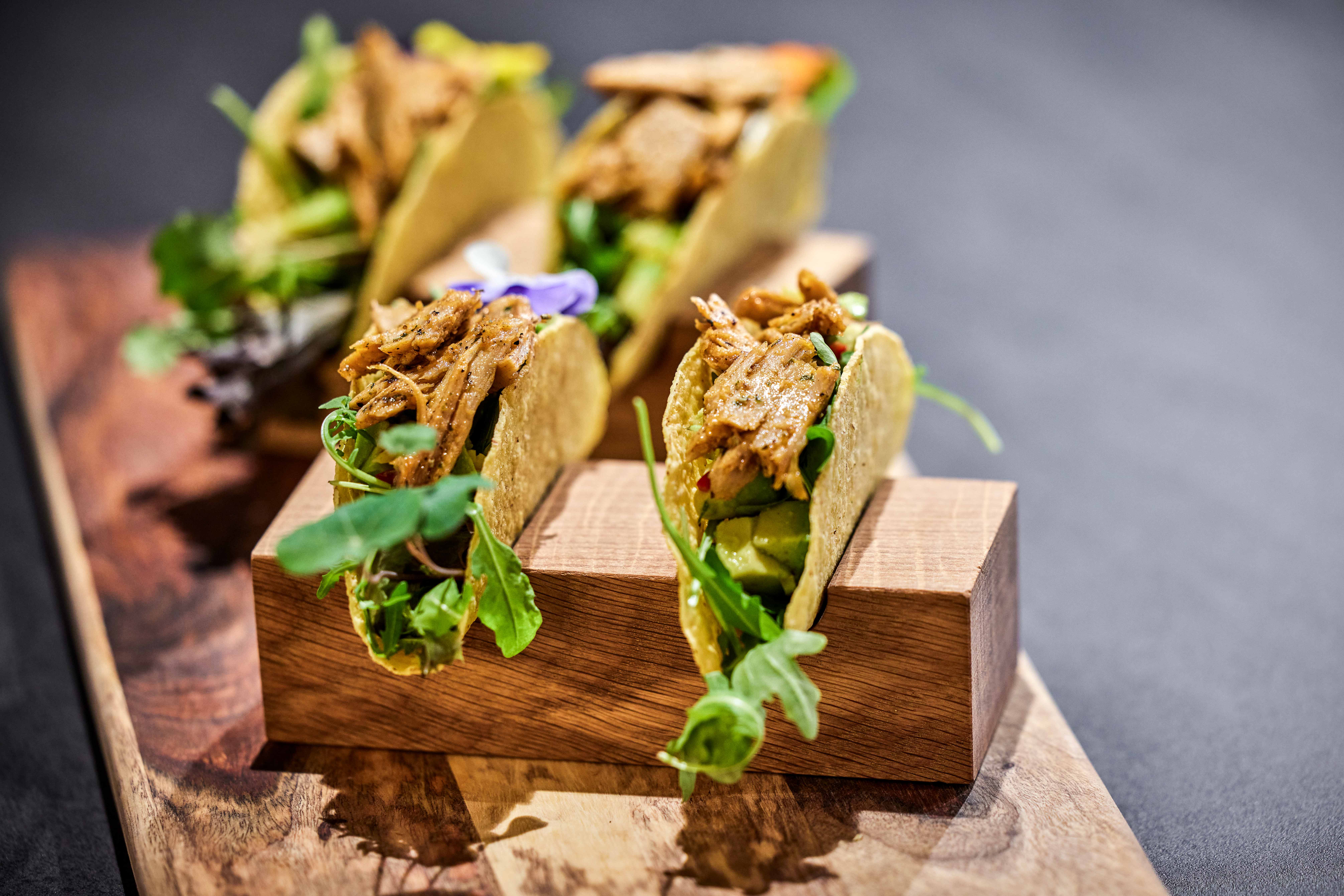 Vibrant plant-based tacos crafted with AAK’s innovative solutions.