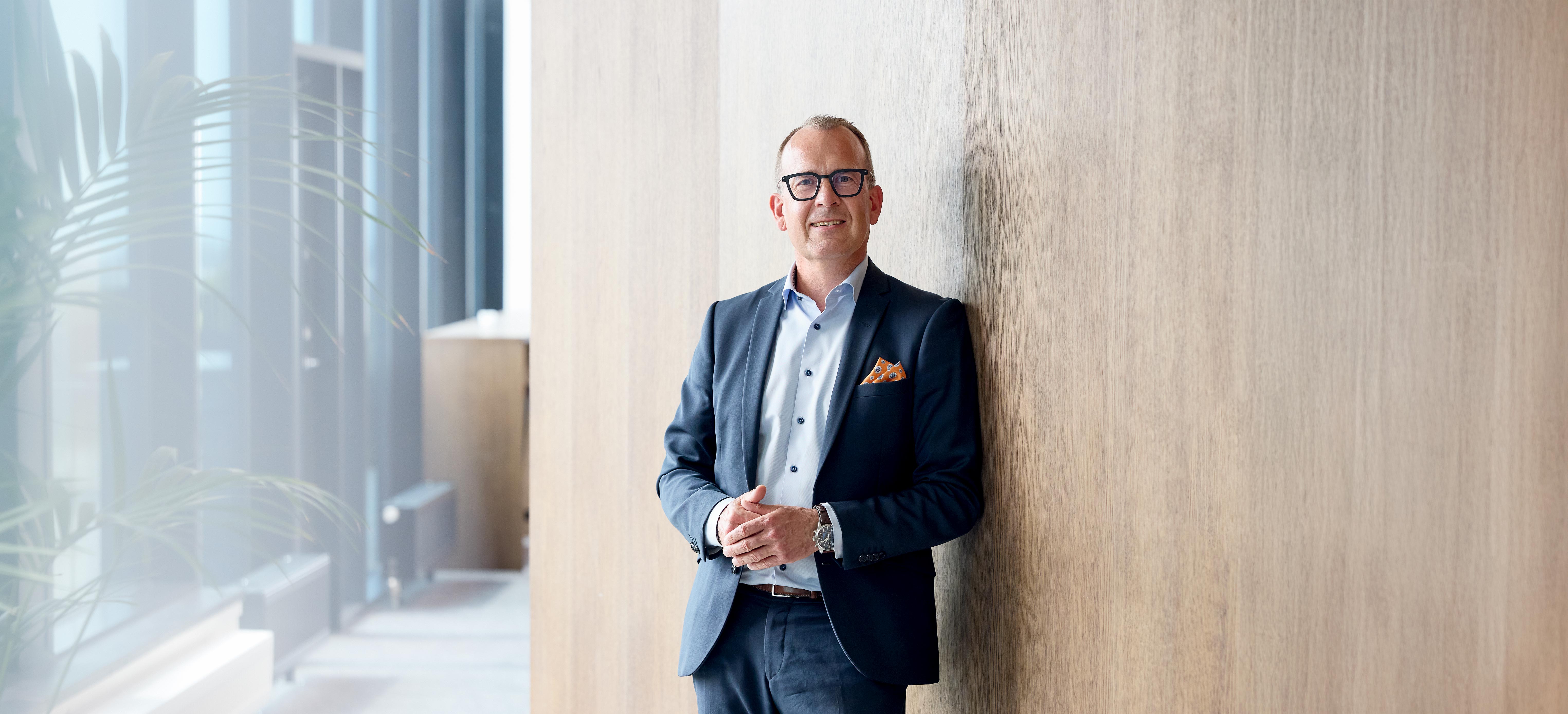 AAK's President and CEO Johan Westman at an AAK office environment