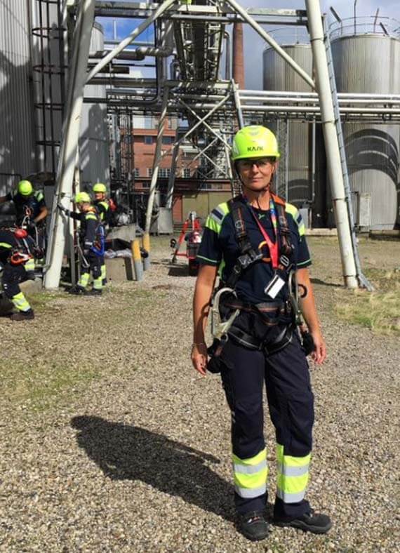 Sikkerhedschef Marian Kjærgaard sørger for at sikkerheden er i top på AAK.